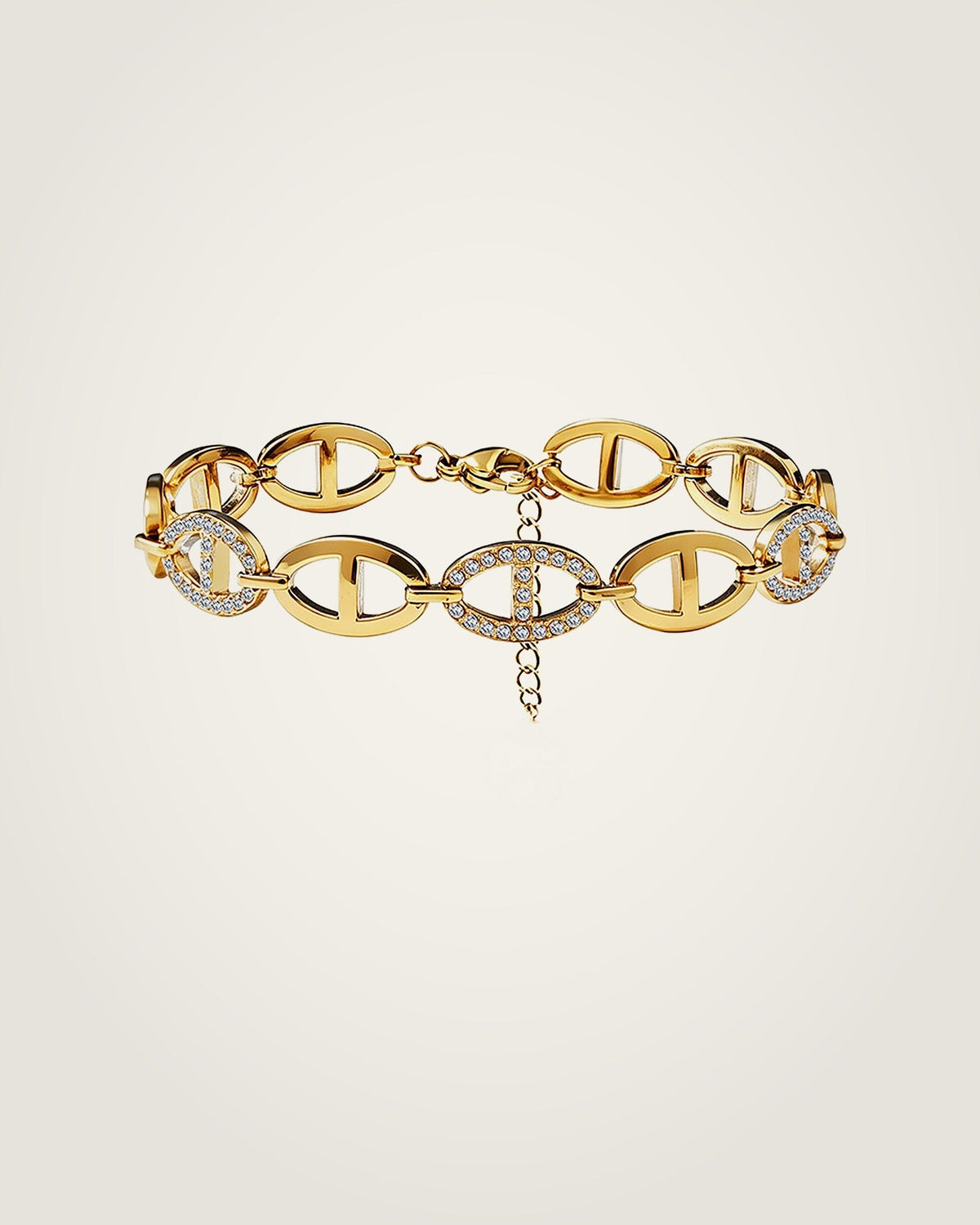 AYPARÉ Ankerglied-Armband in Gold