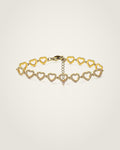 AYPARÉ Herzglieder-Armband in Gold