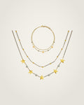 AYPARÉ Sterne-Set, Kette & Armband in Gold