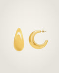 AYPARÉ Gewölbte Creolen in Gold