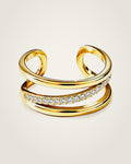 AYPARÉ Verschlungener Ring in Gold