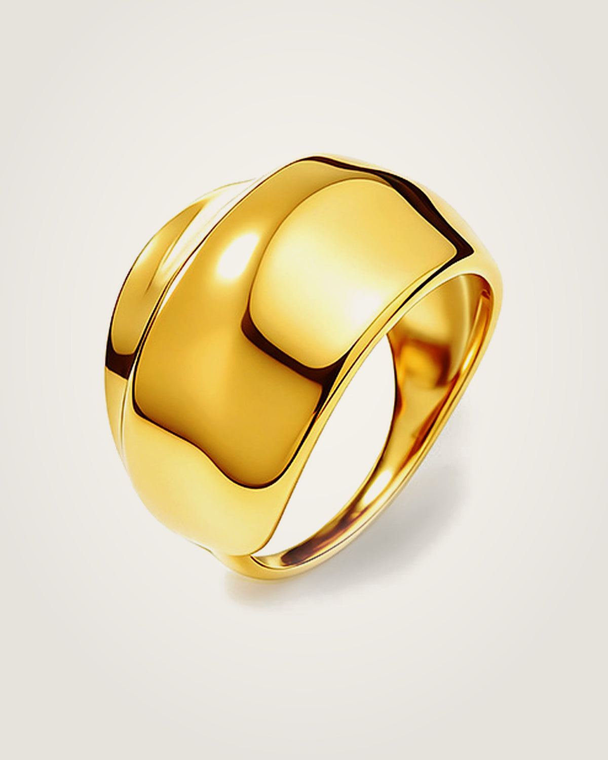 AYPARÉ Kuppelring in Gold – Ansicht 2