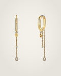AYPARÉ Ketten-Creolen in Gold