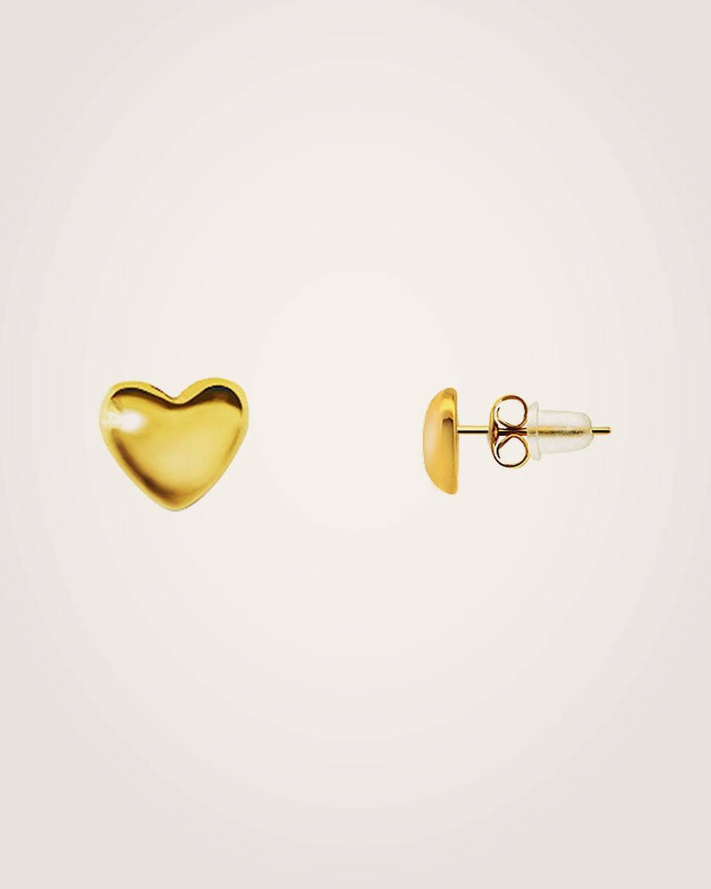 AYPARÉ Herz-Ohrstecker in Gold
