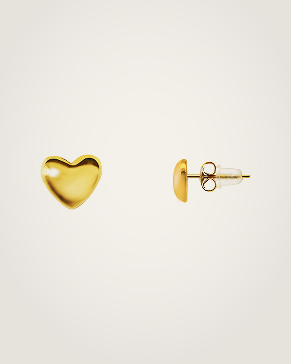 AYPARÉ Herz-Ohrstecker in Gold