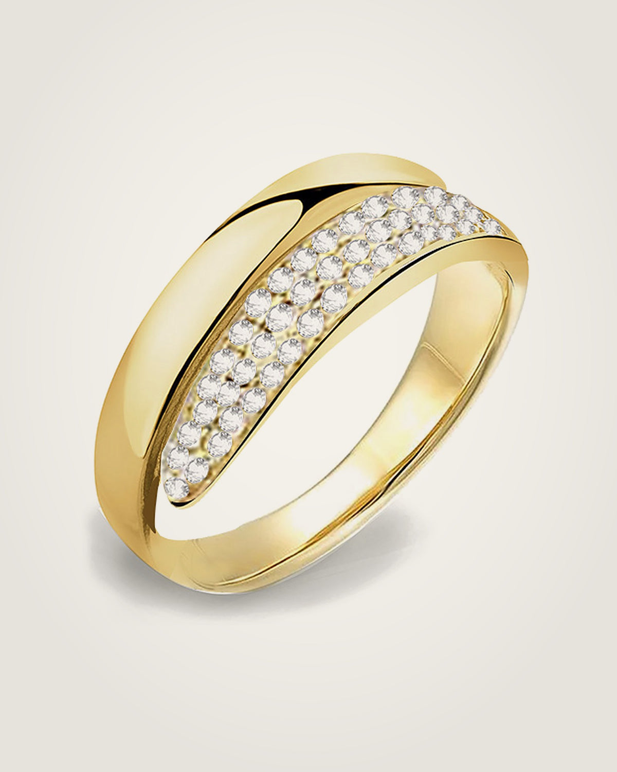 AYPARÉ Steinreihen-Ring in Gold