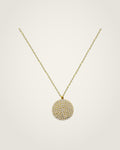 AYPARÉ Pavé-Medaillonkette in Gold